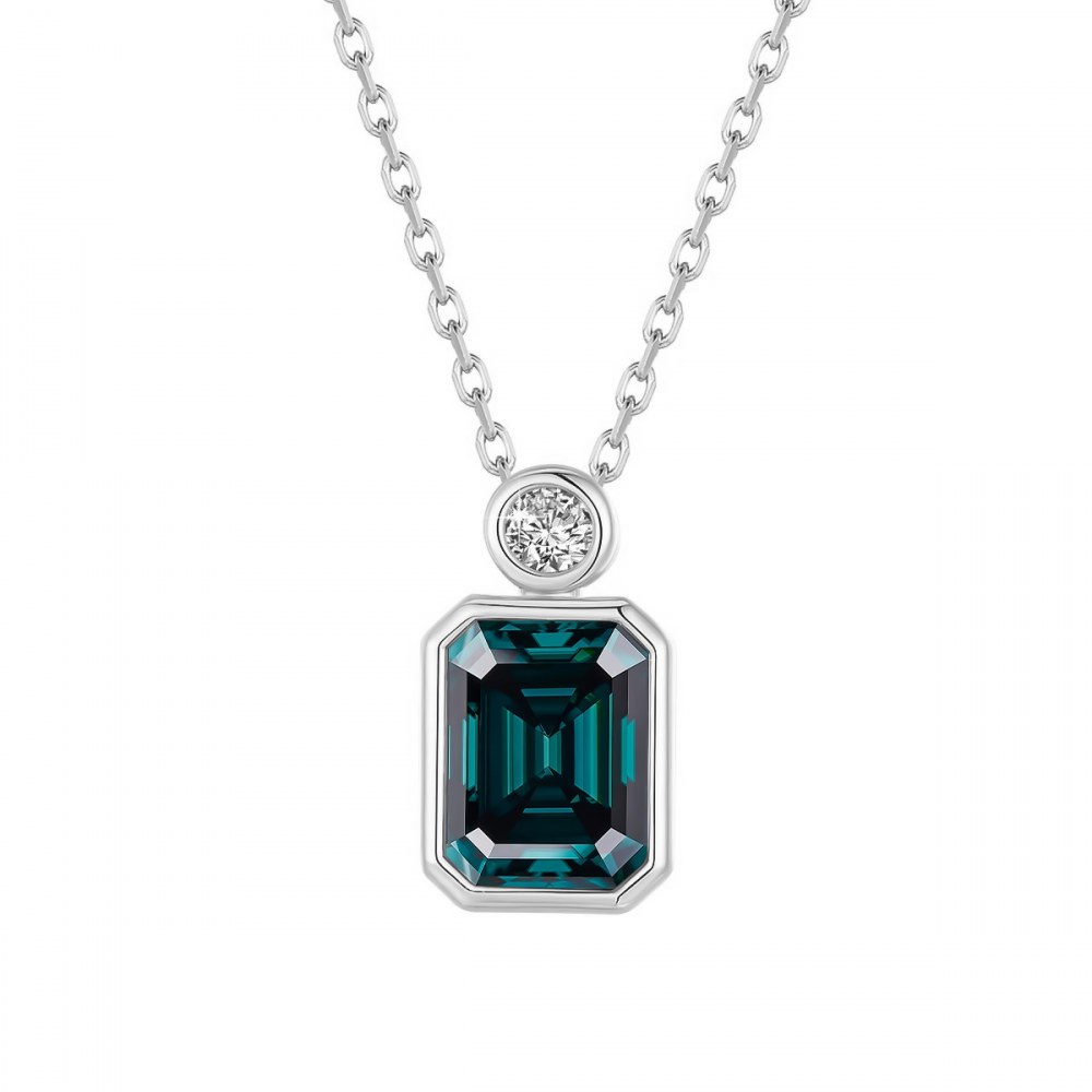 0.3ct Round Moissanite Necklace