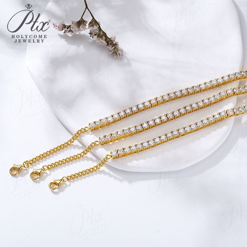 0.5ct Marquise Moissanite Bracelet — view 4