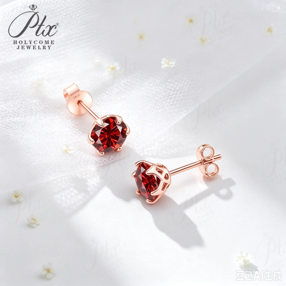 0.5ct Round Lab-Grown Diamond Earrings — view 2