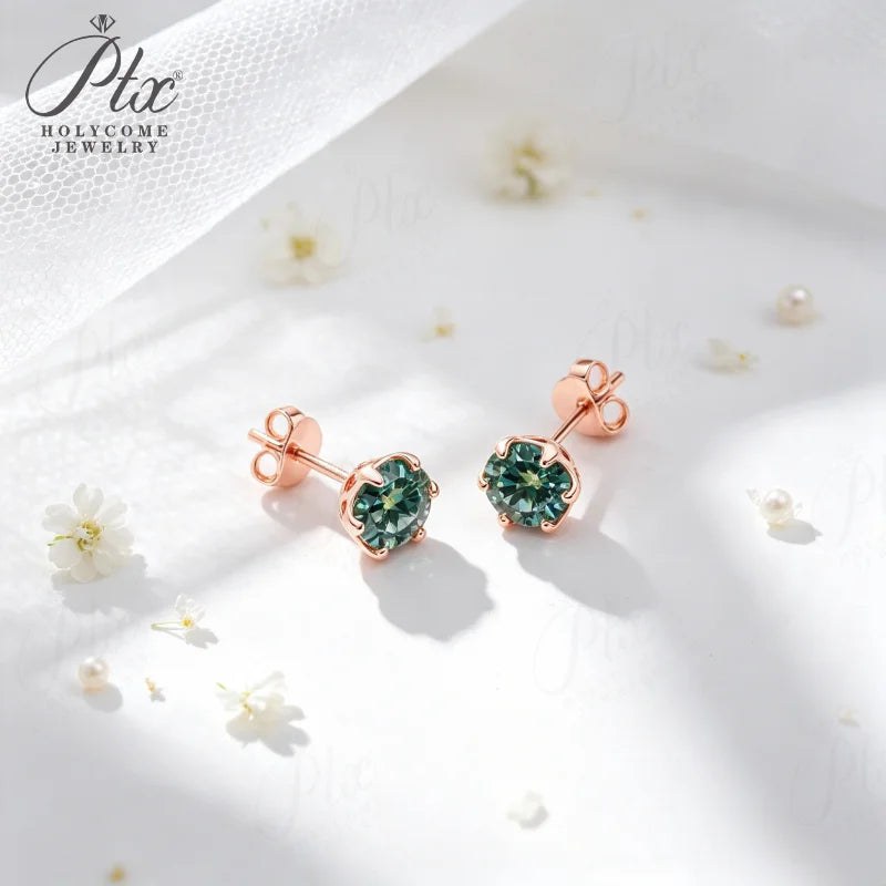 0.5ct Round Lab-Grown Diamond Earrings — view 4