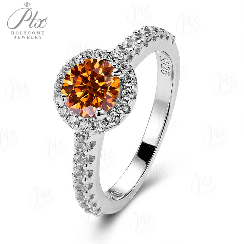 0.5ct Round Moissanite Ring — view 4