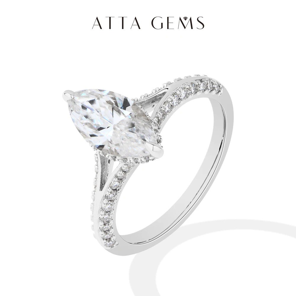 1-2ct Marquise Lab-Grown Diamond Ring — view 2