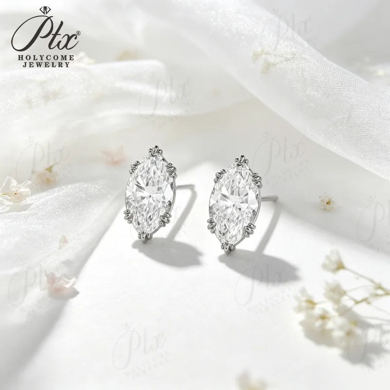 1-2ct Marquise Moissanite Earrings — view 3