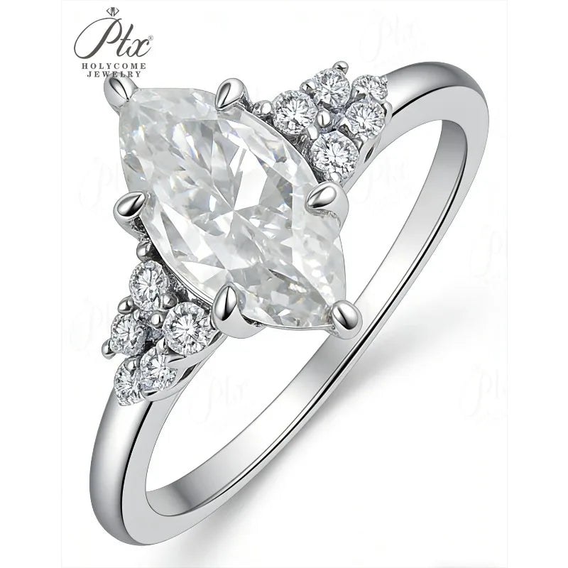 1ct Marquise Moissanite Ring — view 3