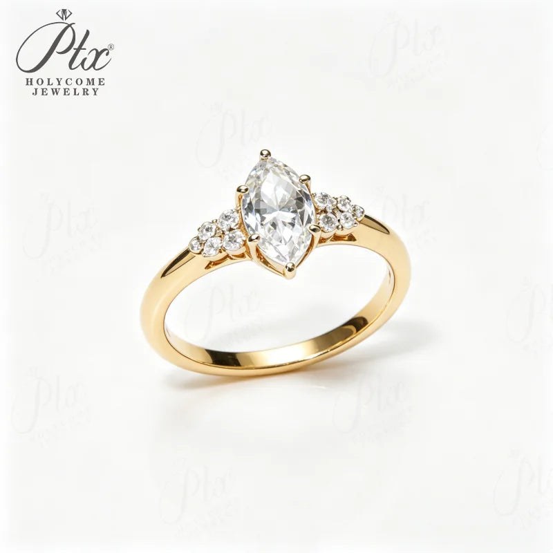 1ct Marquise Moissanite Ring — view 4