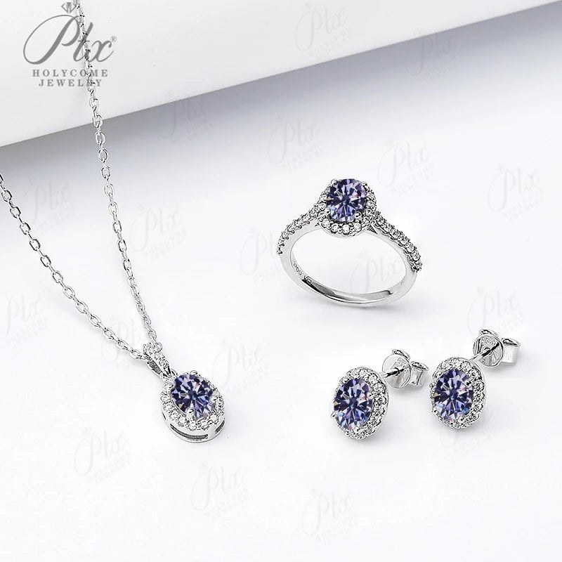 1ct Round Moissanite Earrings