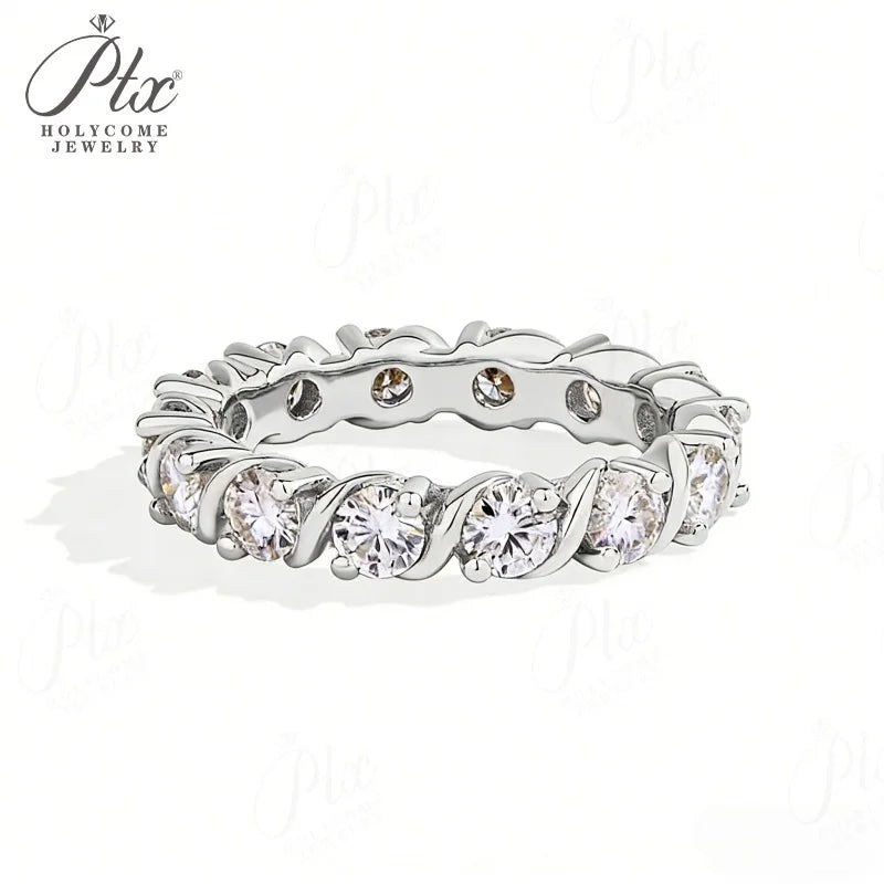 1ct Round Moissanite Necklace — view 2