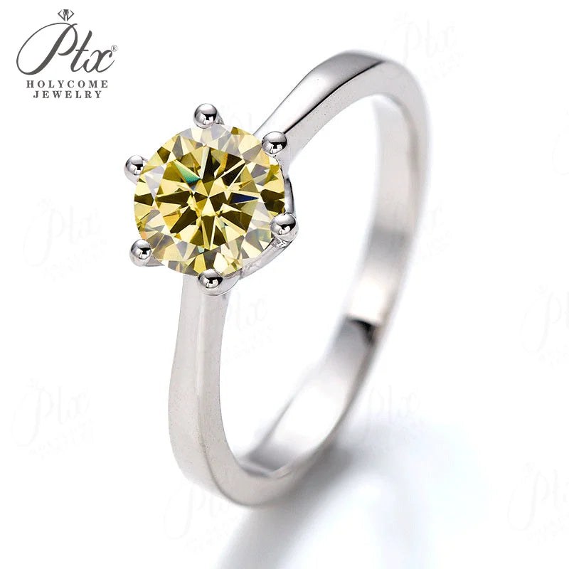 1ct Round Moissanite Ring — view 4
