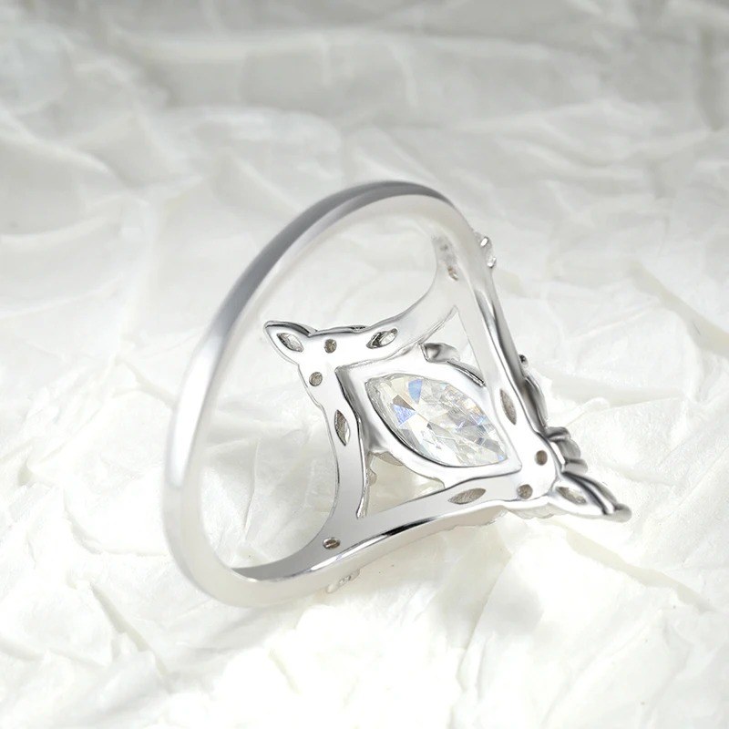 2ct Marquise Moissanite Ring — view 3