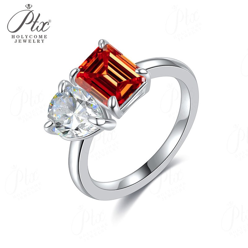 2ct Pear Moissanite Ring