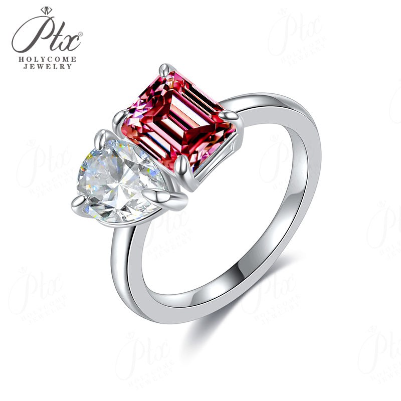 2ct Pear Moissanite Ring — view 2