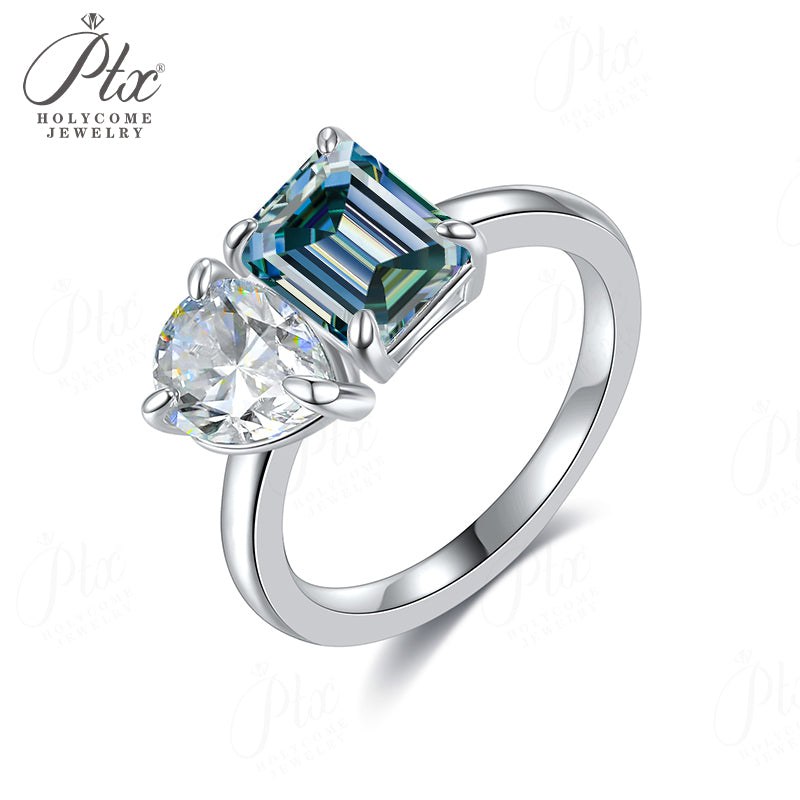 2ct Pear Moissanite Ring — view 3