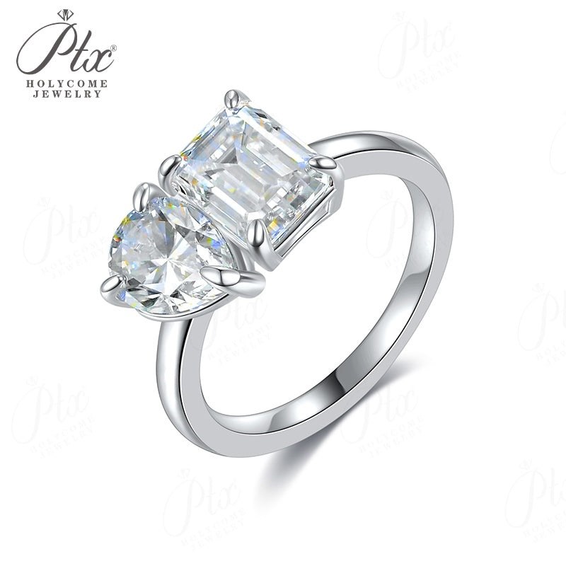 2ct Pear Moissanite Ring — view 4