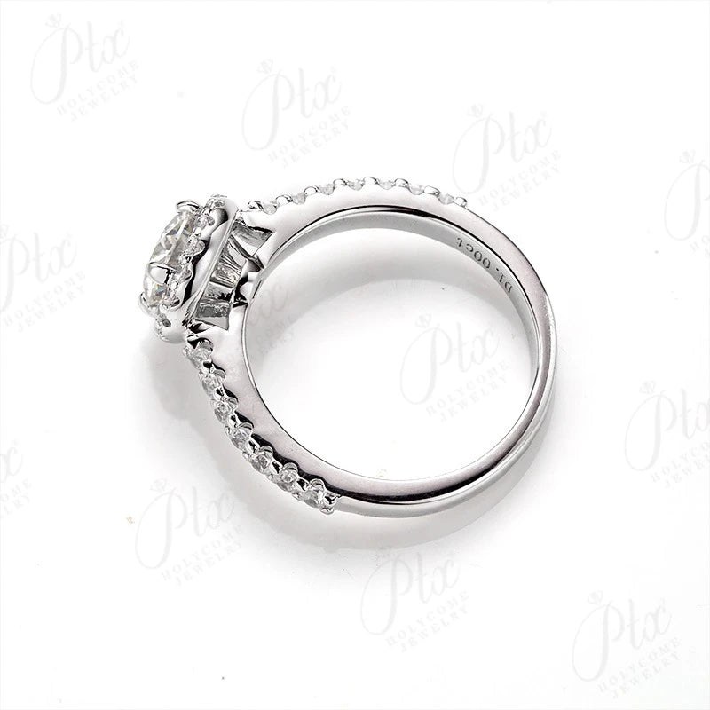 2ct Round Moissanite Ring — view 2