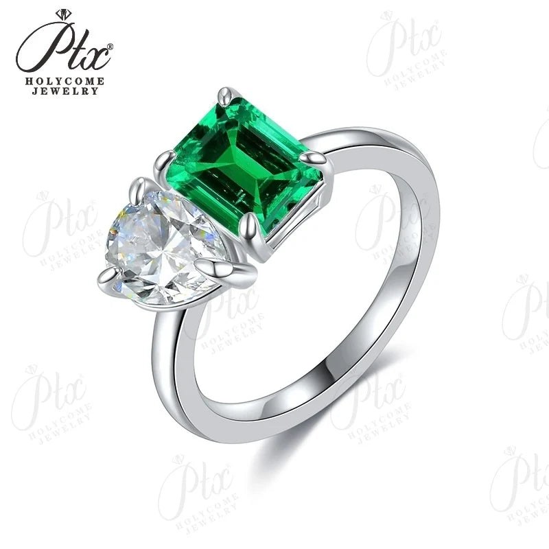 5x10mm Moissanite Ring — view 2