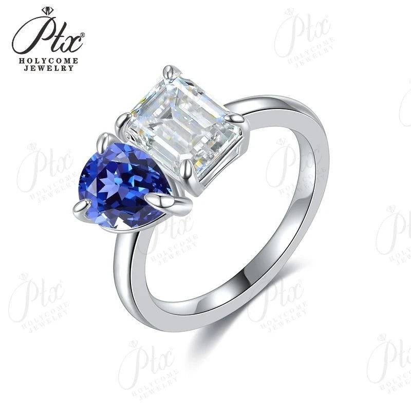 5x10mm Moissanite Ring — view 3