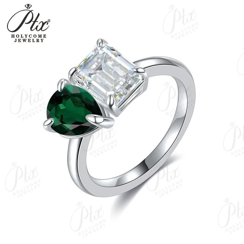 5x10mm Moissanite Ring — view 4