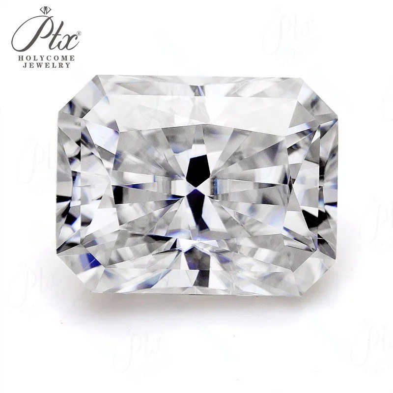 7x5mm Emerald-Cut Moissanite Loose Stone — view 2