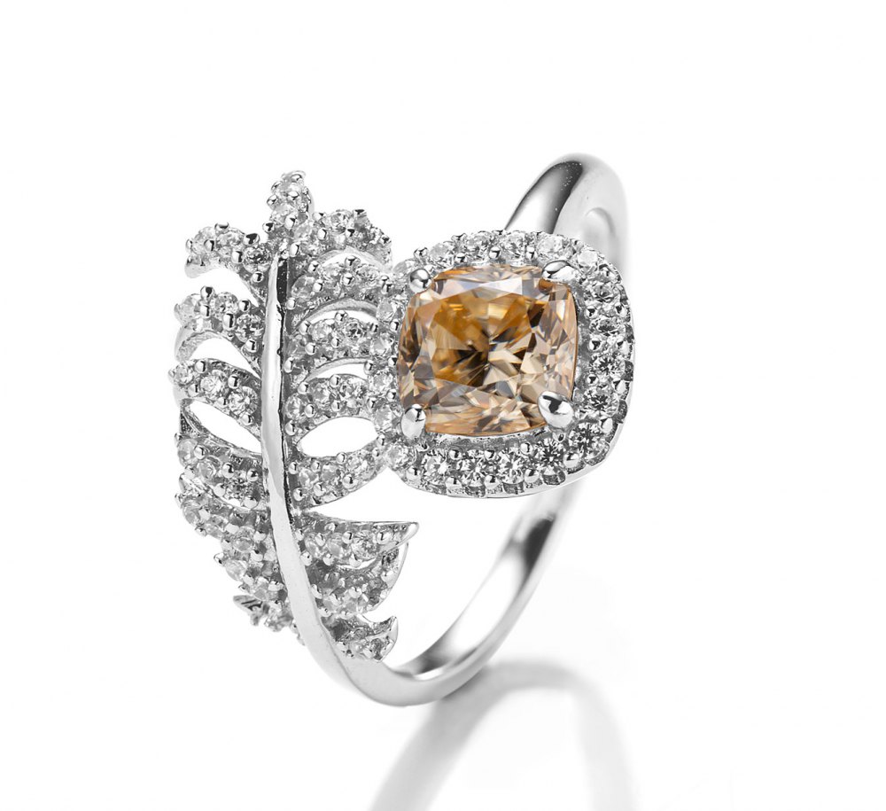 Champagne Moissanite Ring YS0001