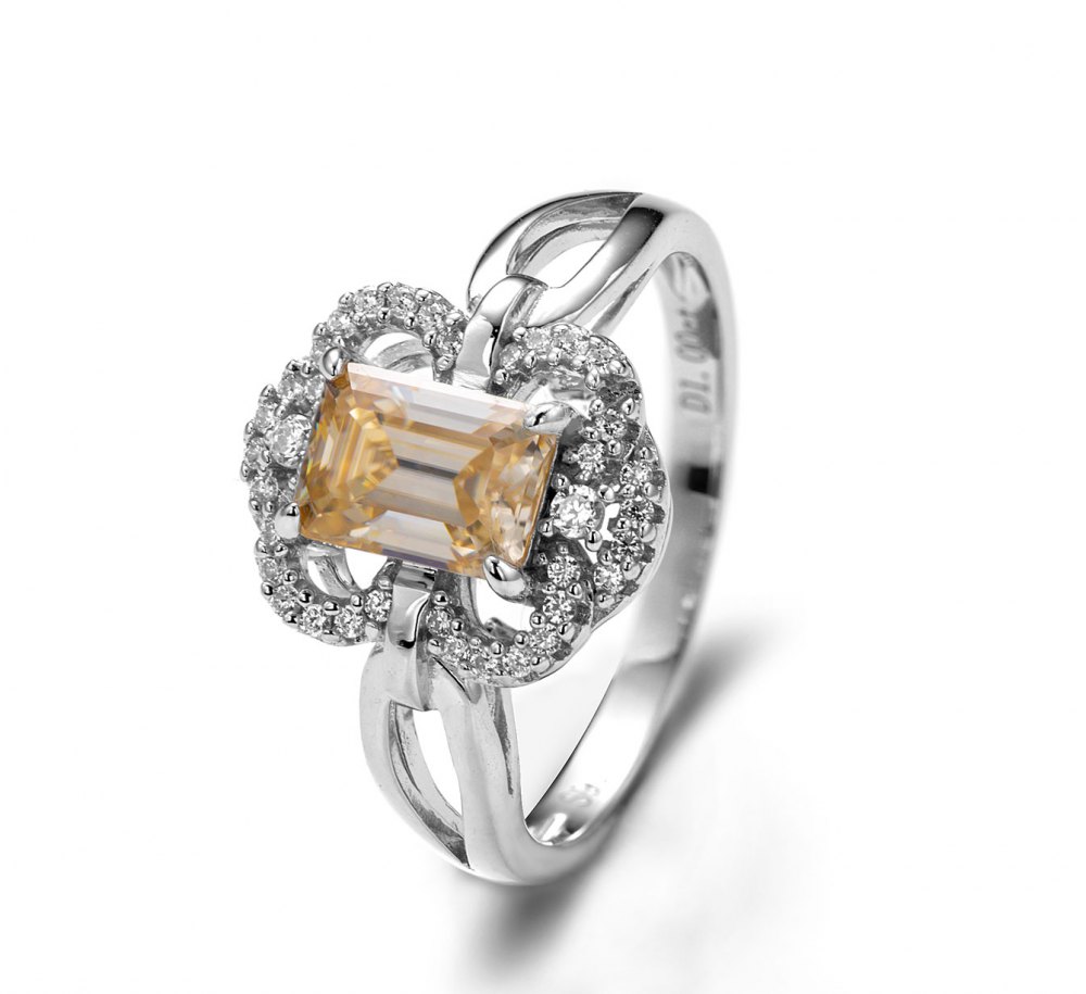Champagne Moissanite Ring YS0003