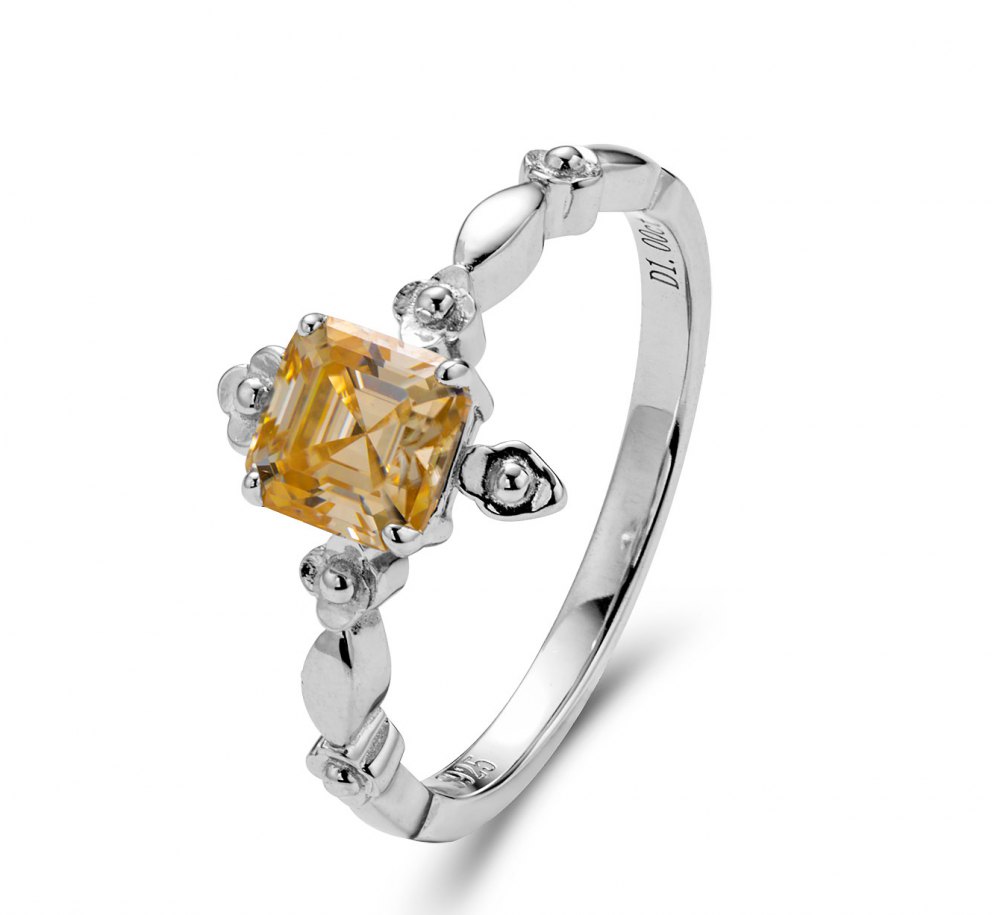 Champagne Moissanite Ring YS0004