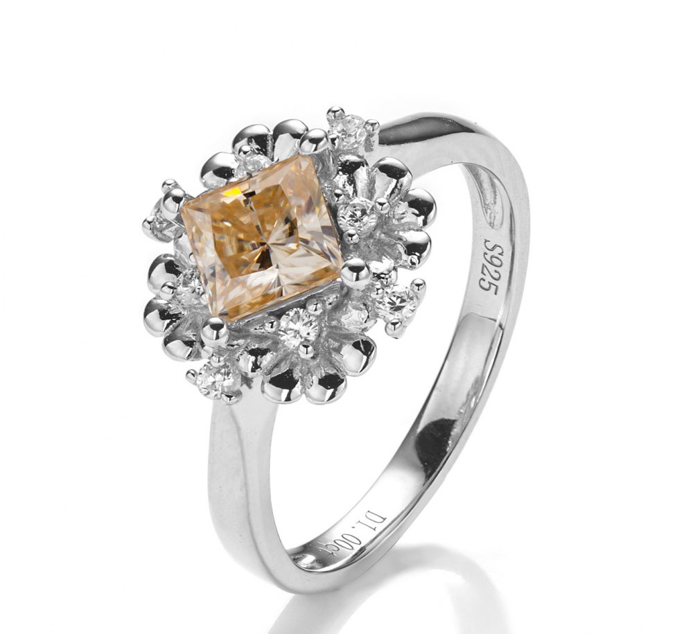 Champagne Moissanite Ring YS0008