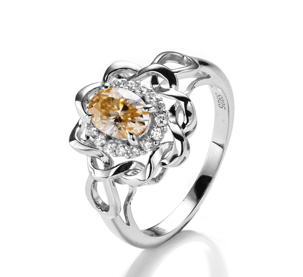 Champagne Moissanite Ring YS0011