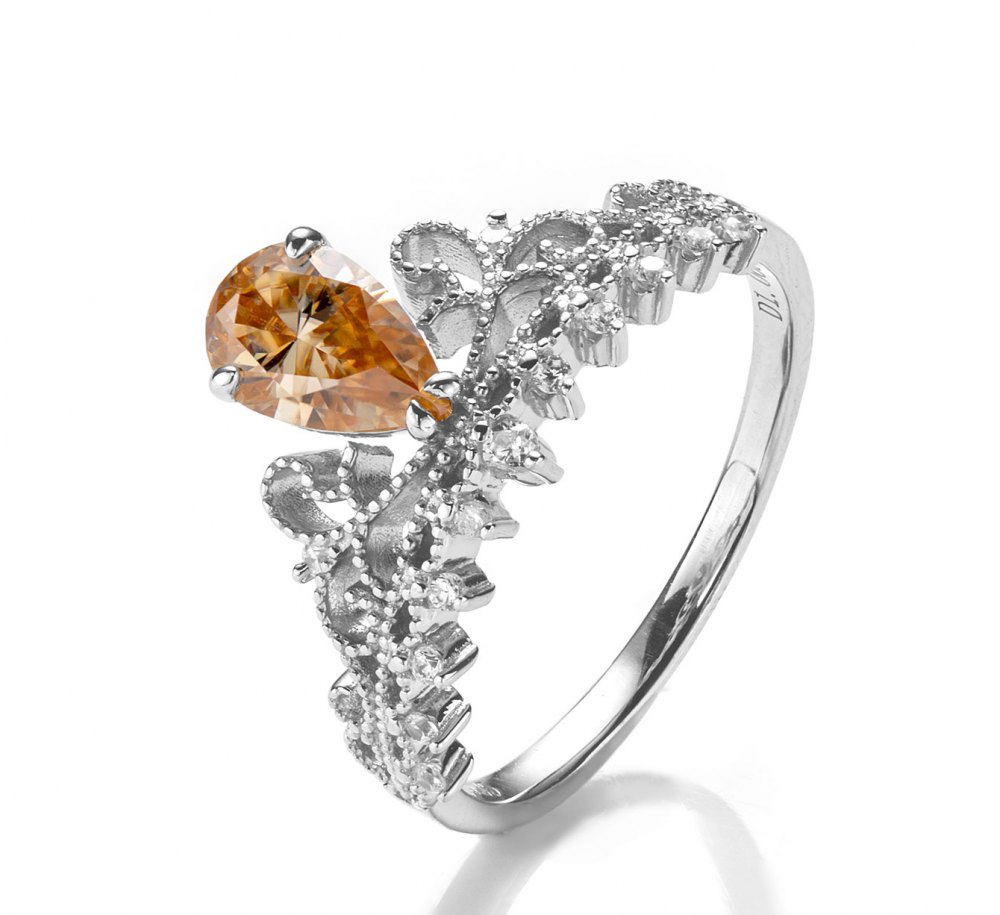 Champagne Moissanite Ring YS0013