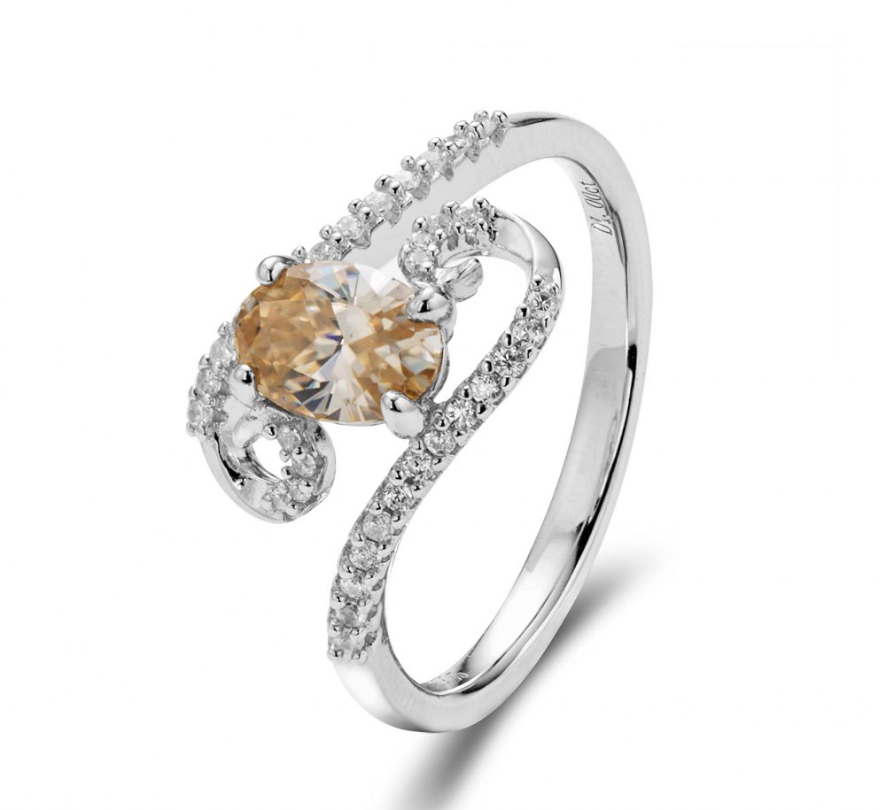 Champagne Moissanite Ring YS0016