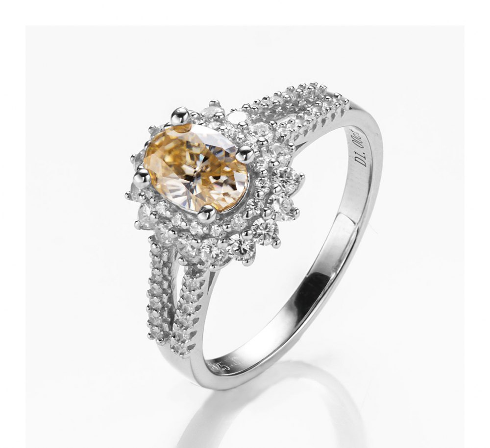 Champagne Moissanite Ring YS0018
