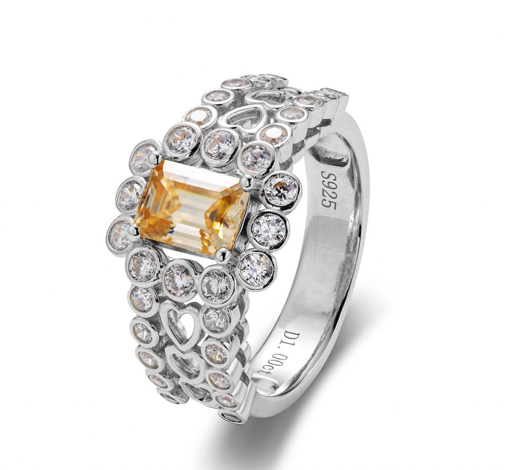 Champagne Moissanite Ring YS0020