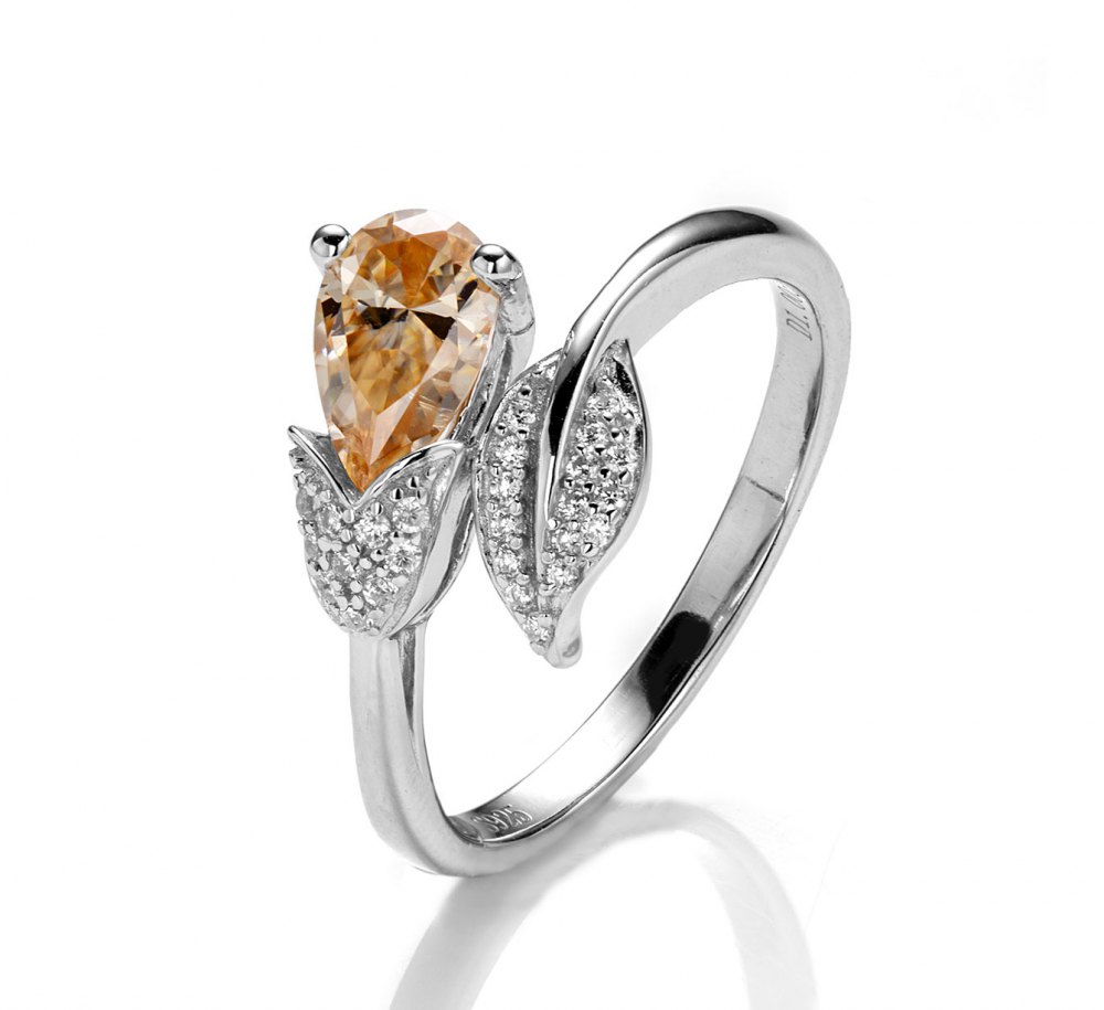 Champagne Moissanite Ring YS0021