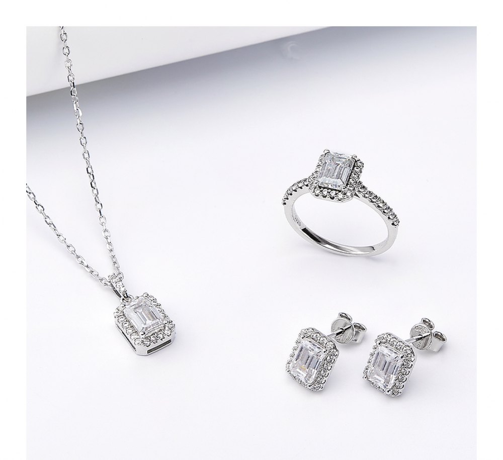 Custom Moissanite Jewelry Set JS0002