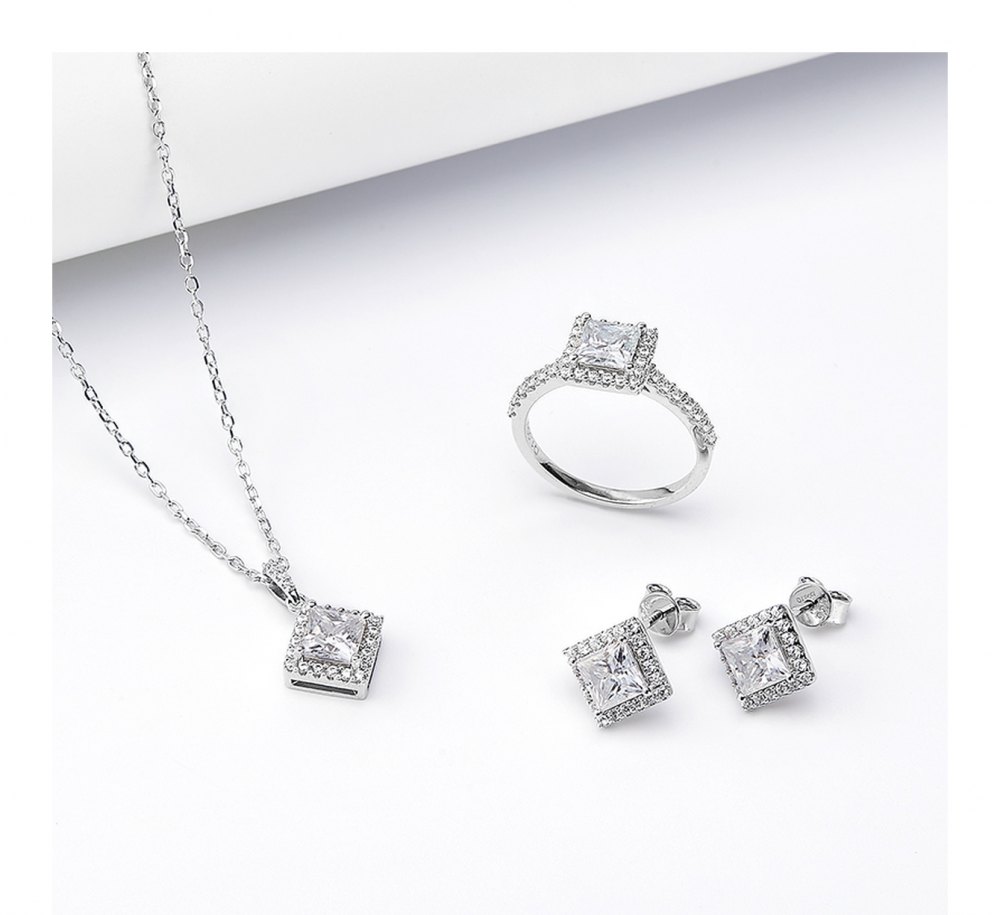 Custom Moissanite Jewelry Set JS0004