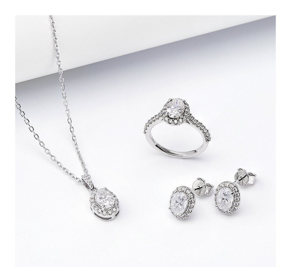 Custom Moissanite Jewelry Set JS0005