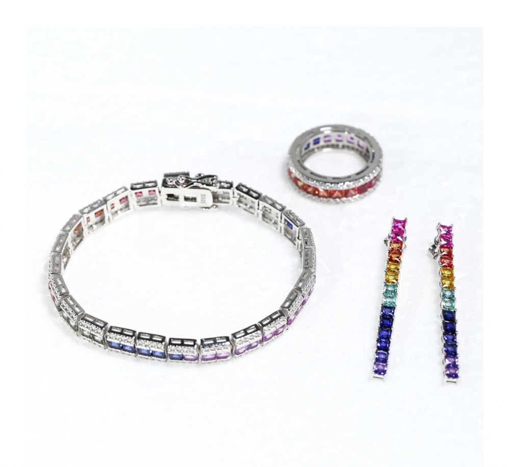 Custom Moissanite Jewelry Set JS0013