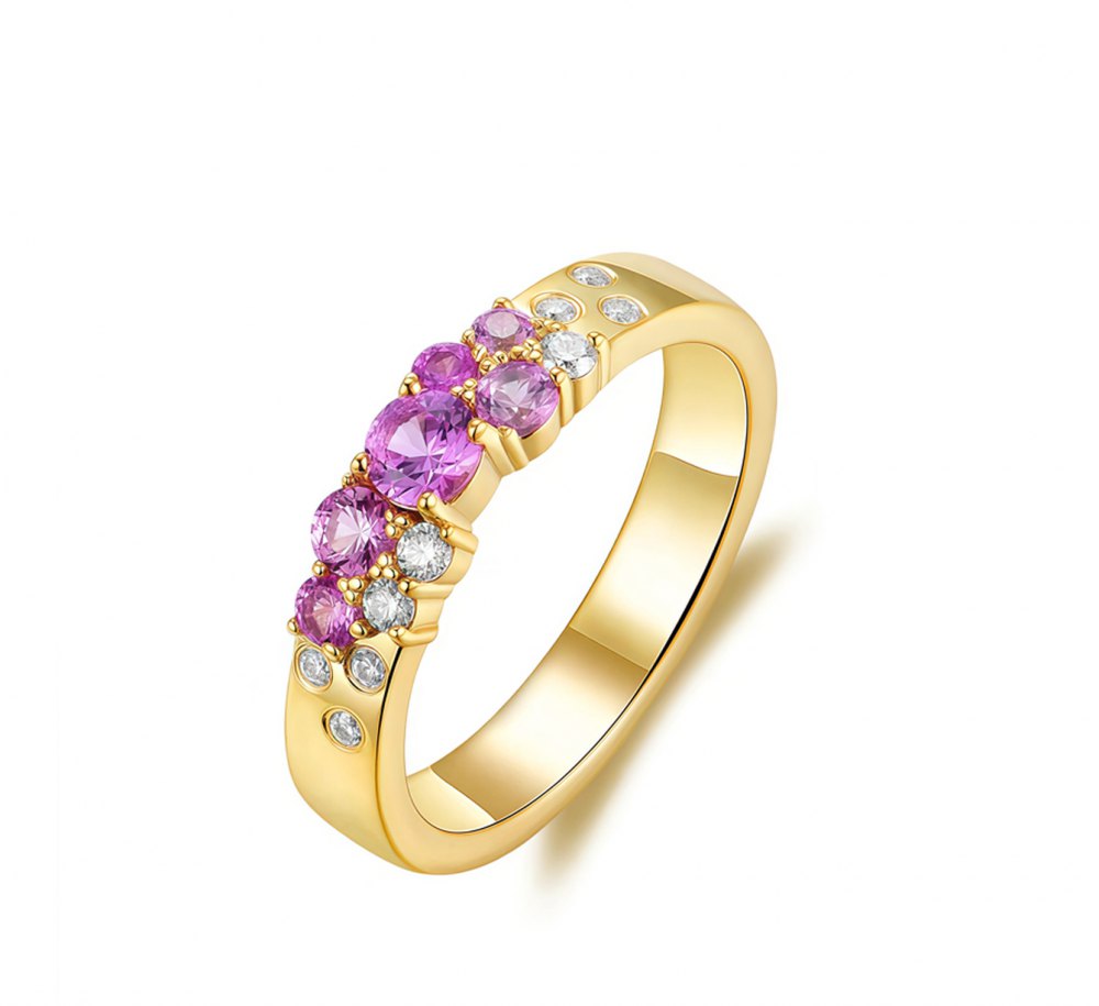 Customizable Moissanite Ring MG079
