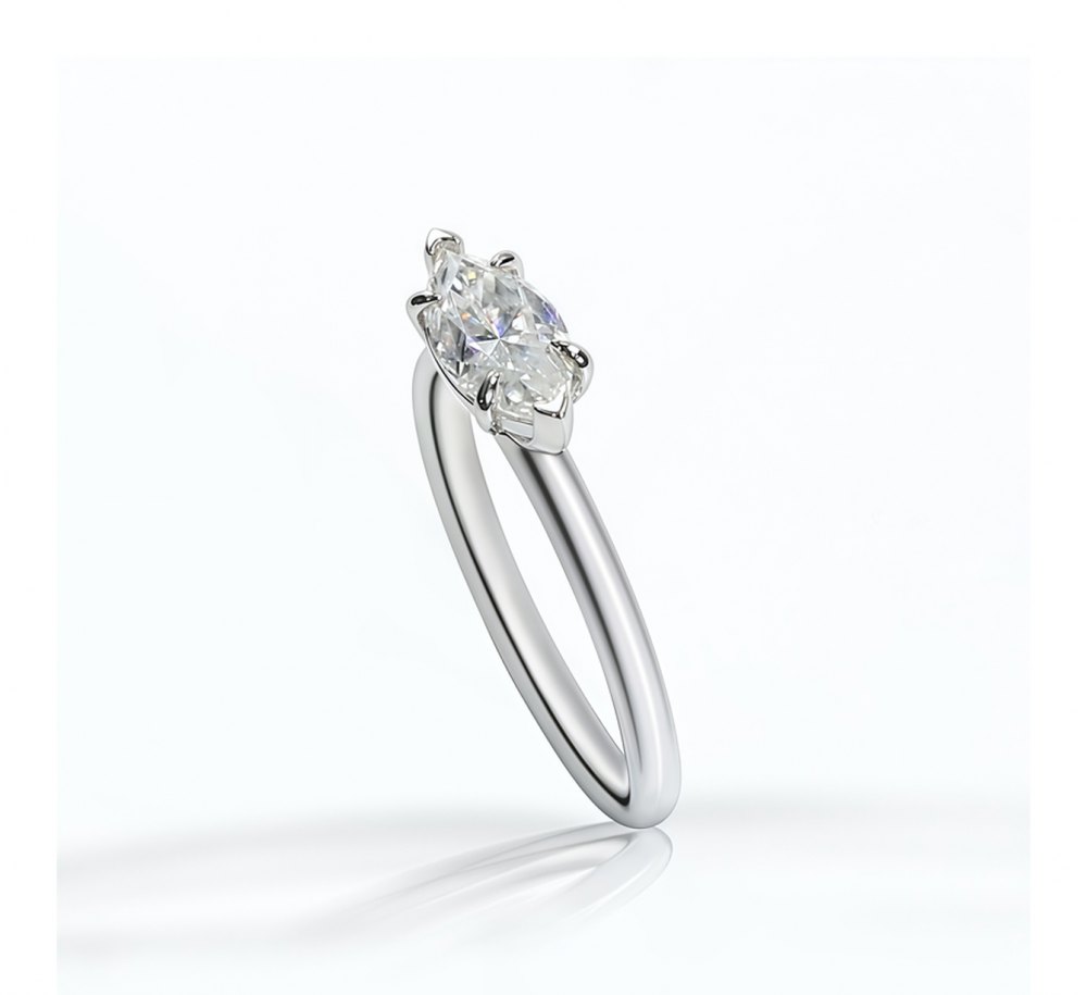 Customizable Moissanite Ring MG081