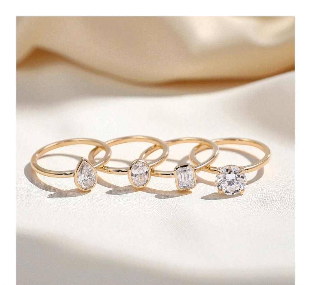 Customizable Moissanite Ring MG082