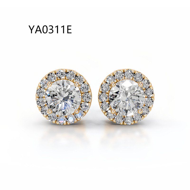 D-Color Moissanite Earrings MC002 — view 4