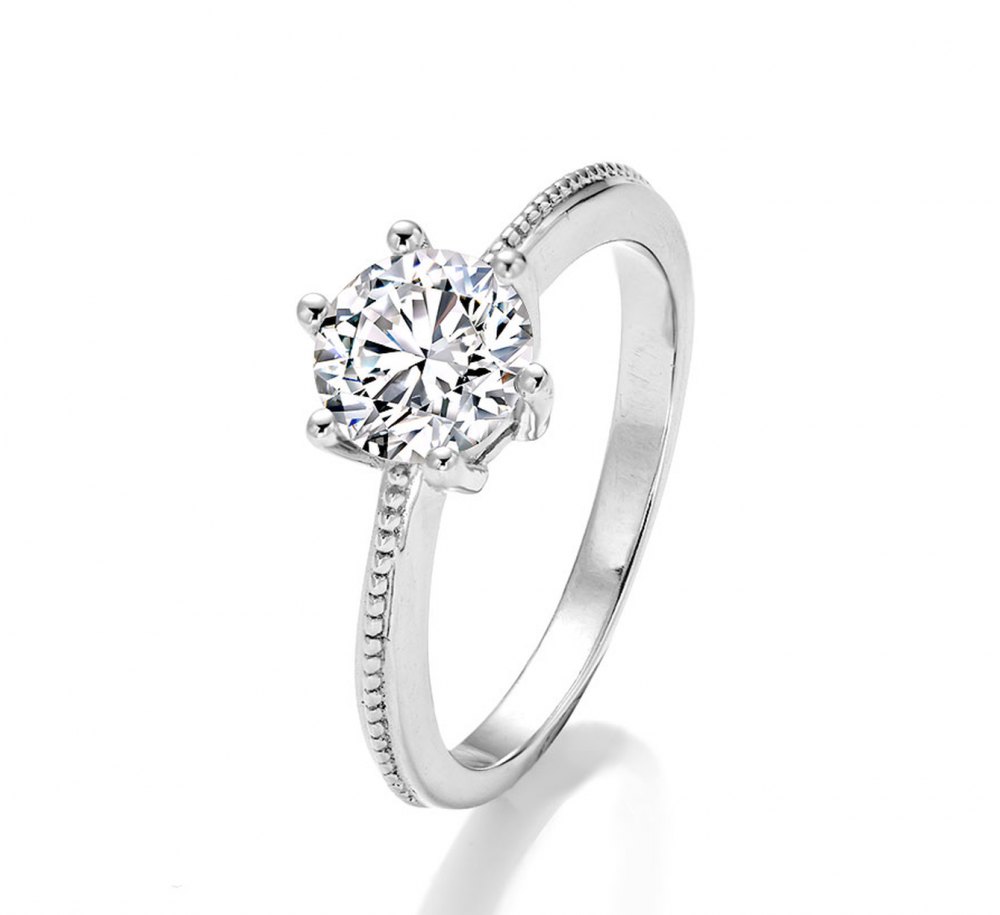 D-Color Moissanite Ring MA008