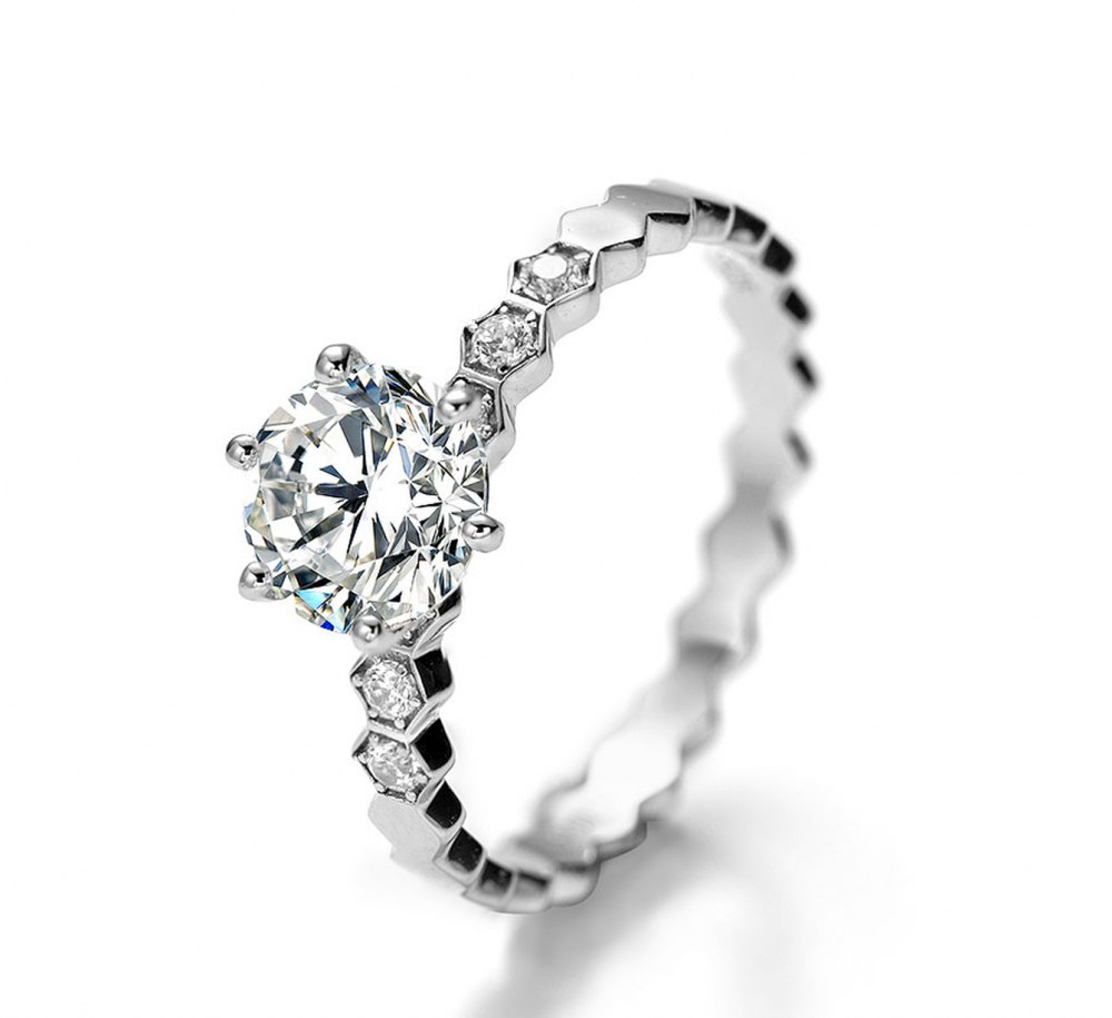 D-Color Moissanite Ring MA012