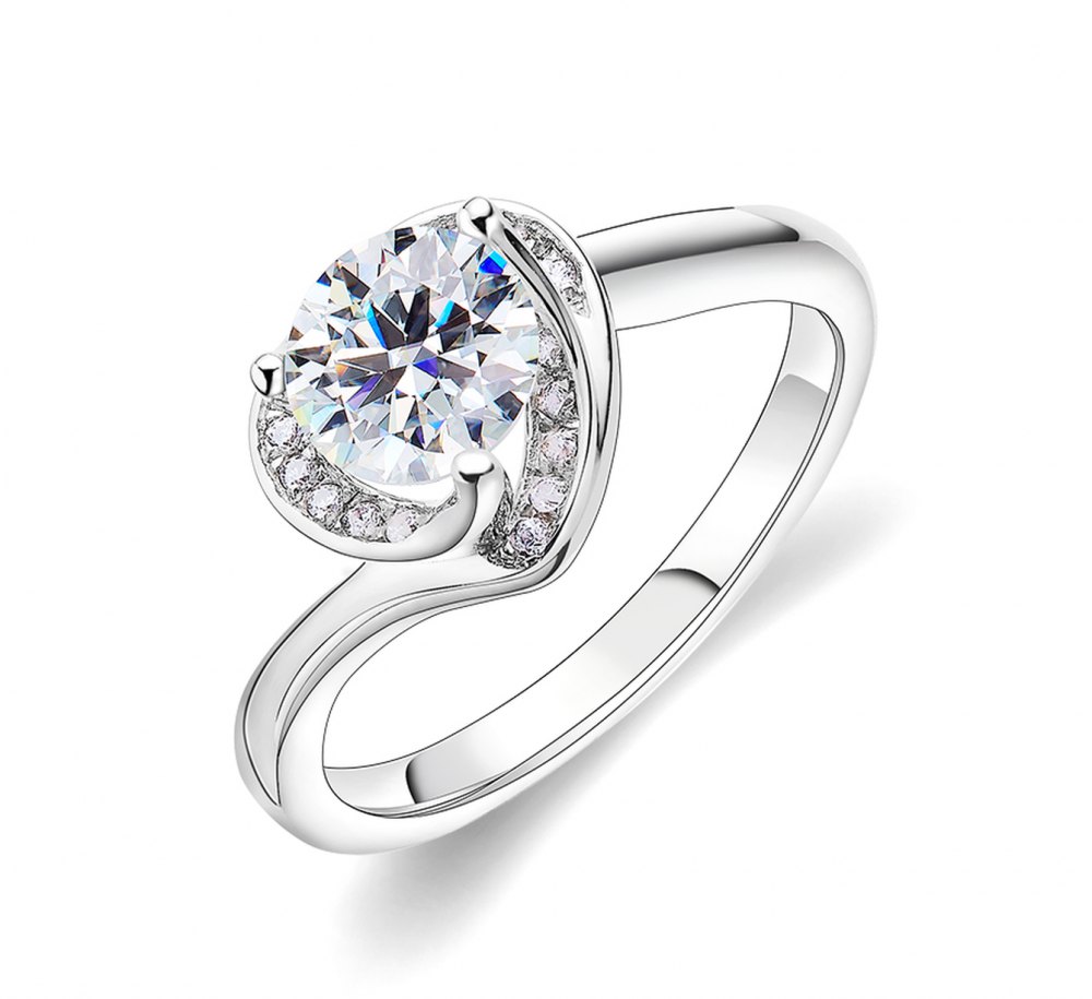 D-Color Moissanite Ring MA015 — view 2