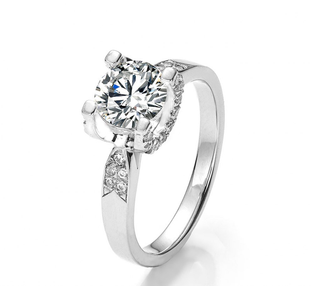 D-Color Moissanite Ring MA017