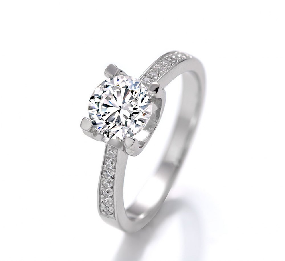 D-Color Moissanite Ring MA019