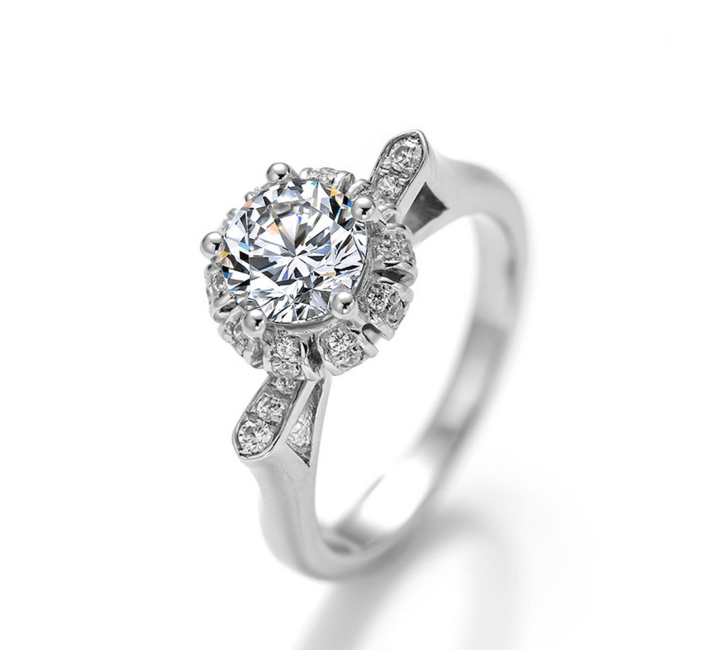 D-Color Moissanite Ring MA036