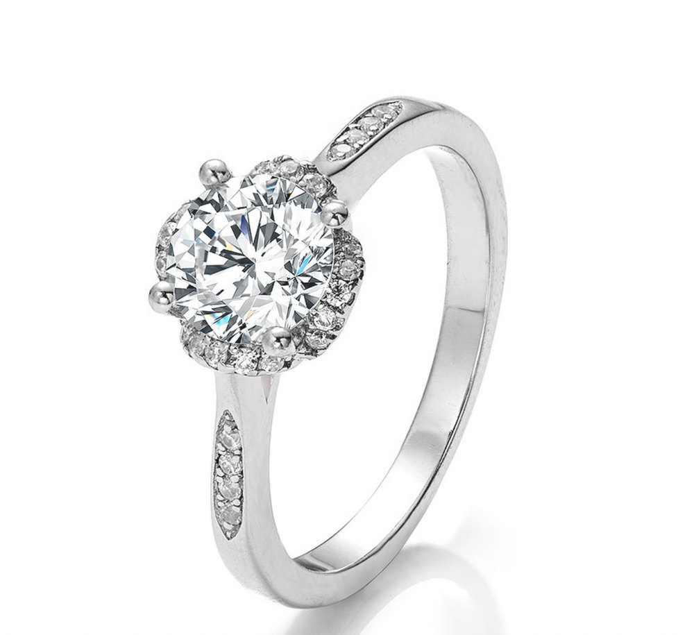 D-Color Moissanite Ring MA037