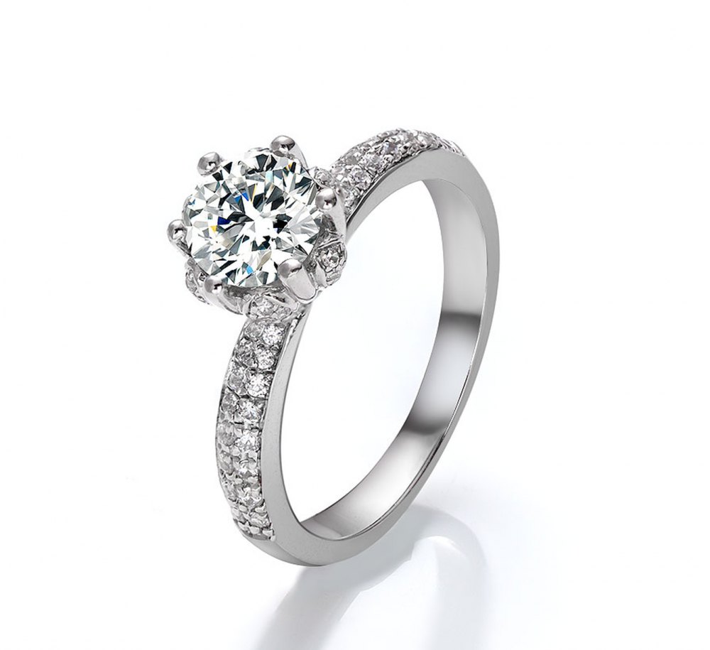 D-Color Moissanite Ring MA039