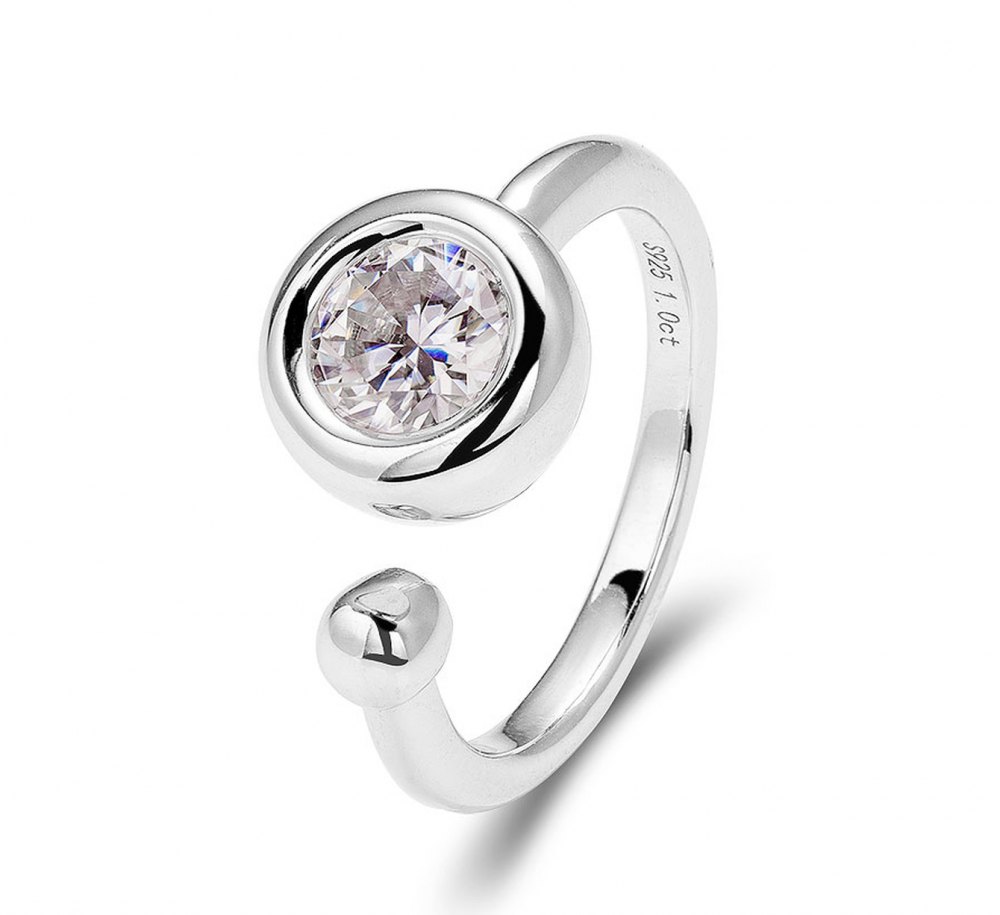 D-Color Moissanite Ring MA040