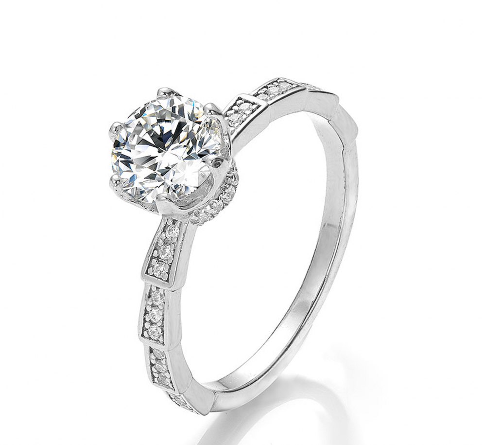 D-Color Moissanite Ring MA041
